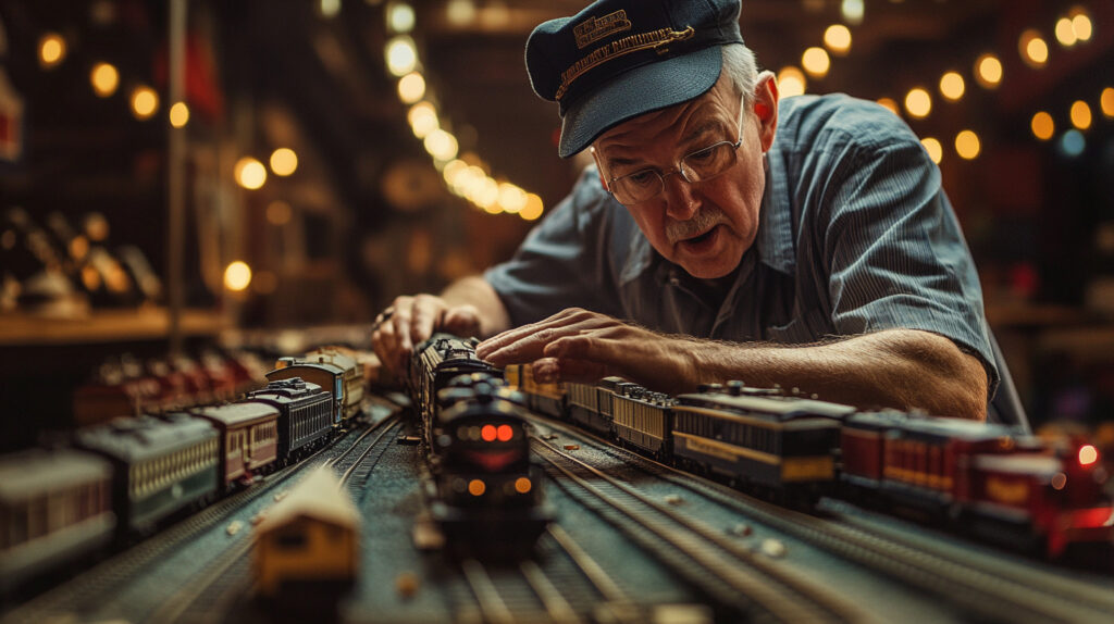 Model train builder and locomotives