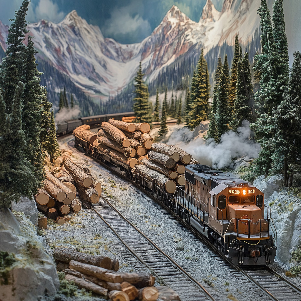 Mountain model trains