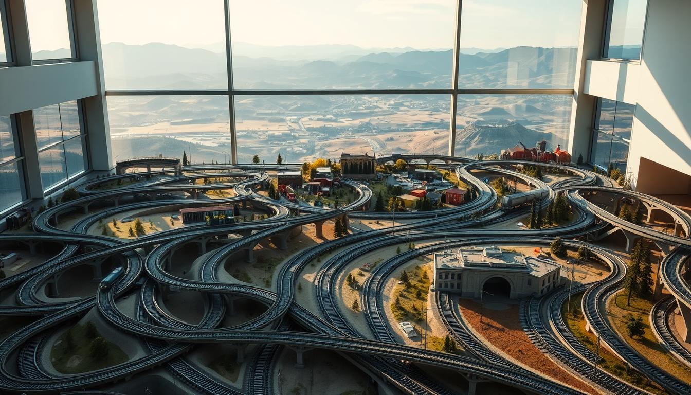two level model railroad layouts